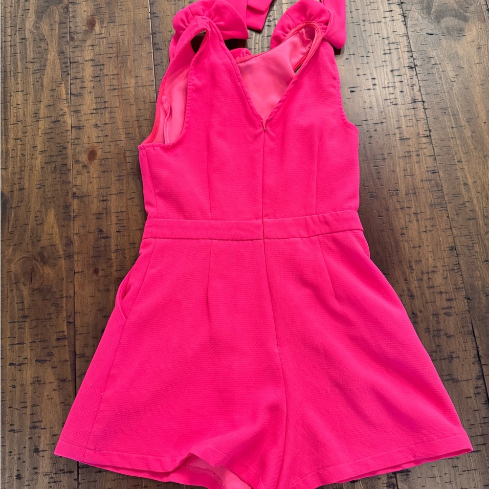 Pink Ruffled Romper - Picture 3 of 7